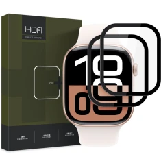 Защитное стекло Hofi Hybrid Pro Plus для Apple Watch 10 42 mm (2 pack) Black (5906302376483)
