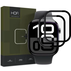 Защитное стекло Hofi Hybrid Pro Plus для Apple Watch 10 46 mm (2 pack) Black (5906302376490)