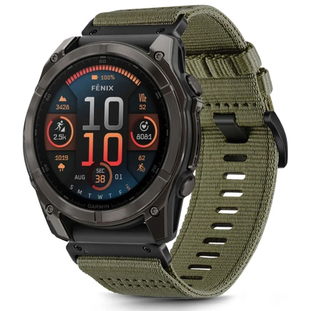 Ремінець Tech-Protect Nylon Classic для Garmin Fenix 5X/5X Plus/6X/6X Pro/7X/8 (51mm) Olive Green (5906302376759)