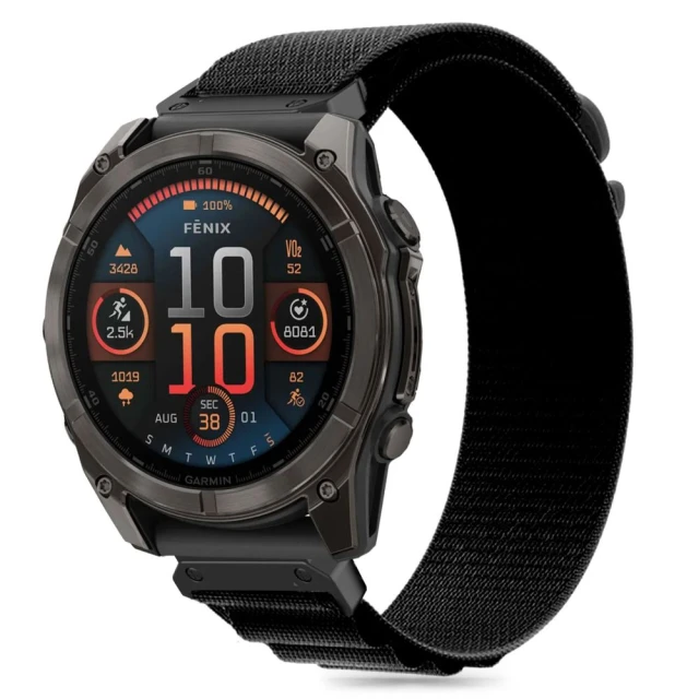 Ремінець Tech-Protect Nylon Pro для Garmin Fenix 5/6/6 Pro/7/8 (47 mm)/E Black (5906302377145)