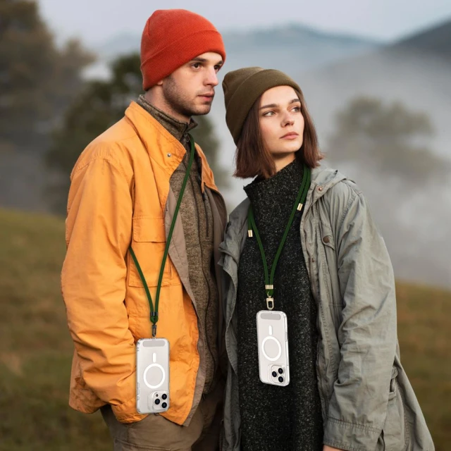 Ремінець Tech-Protect C7S Rope Crossbody Strap Hunter Green Black (5906302377312)