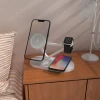 Бездротовий зарядний пристрій Tech-Protect A41 15W 3-in-1 White with MagSafe (5906302380145)