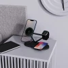 Бездротовий зарядний пристрій Tech-Protect A41 15W 3-in-1 Black with MagSafe (5906302380152)