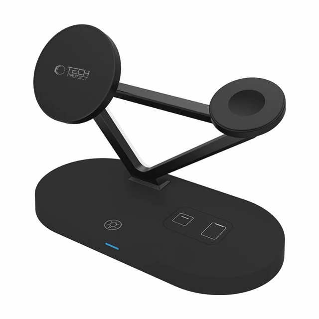 Бездротовий зарядний пристрій Tech-Protect A41 15W 3-in-1 Black with MagSafe (5906302380152)