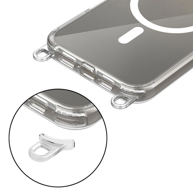 Чохол Tech-Protect Flexair Chain для iPhone 16 Grey Pink with MagSafe (5906302380206)