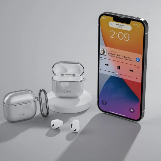 Чохол для навушників Tech-Protect FlexAir для AirPods 4 Ash Grey (5906302380244)