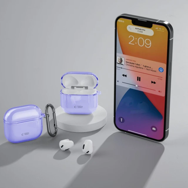 Чехол для наушников Tech-Protect FlexAir для AirPods 4 Violet (5906302380268)