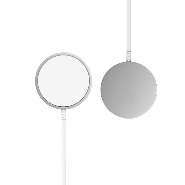 Бездротовий зарядний пристрій Tech-Protect A44 15W White with MagSafe (5906302380329)