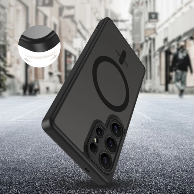 Чохол Tech-Protect MagCam для Samsung Galaxy S25 Ultra (S938) Matte Black with MagSafe (5906302380343)