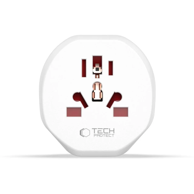 Перехідник мережевий Tech-Protect Universal Travel Adapter White (5906302380459)