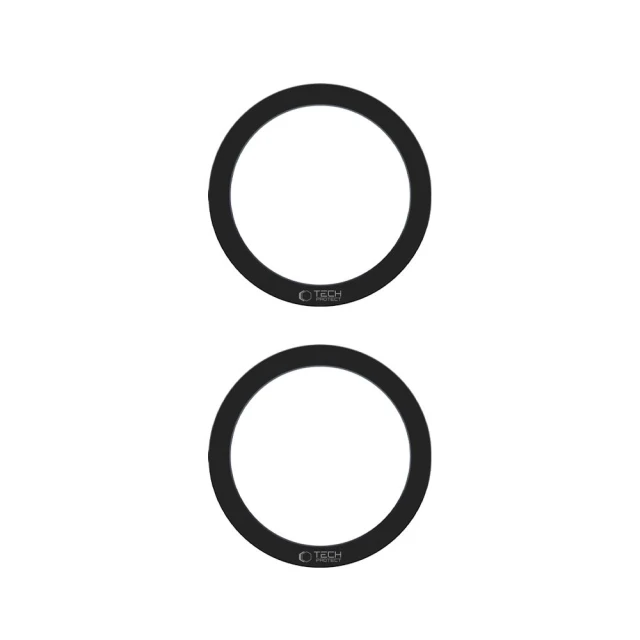 Магнітне кільце Tech-Protect MMP-110 Magnetic Ring (2 pack) Black Black with MagSafe (5906302380466)