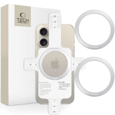 Магнітне кільце Tech-Protect MMP-110 Magnetic Ring (2 pack) Silver Silver with MagSafe (5906302380473)