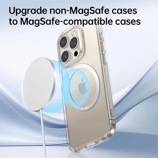 Магнитное кольцо Tech-Protect MMP-110 Magnetic Ring (2 pack) Silver Silver with MagSafe (5906302380473)