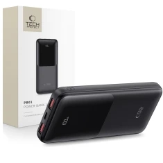 Портативний зарядний пристрій Tech-Protect PB01 10000 mAh 22.5W with USB-A to USB-C Cable 0.5 m Black (5906302380480)