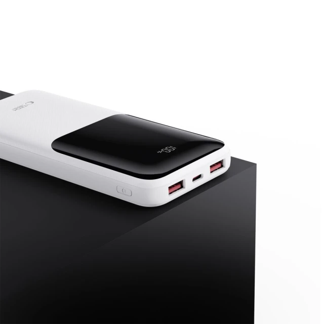 Портативний зарядний пристрій Tech-Protect PB01 10000 mAh 22.5W with USB-A to USB-C Cable 0.5 m White (5906302380497)