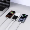Портативний зарядний пристрій Tech-Protect PB01 10000 mAh 22.5W with USB-A to USB-C Cable 0.5 m White (5906302380497)