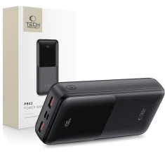 Портативний зарядний пристрій Tech-Protect PB02 20000 mAh 22.5W with USB-A to USB-C Cable 0.5 m Black (5906302380503)
