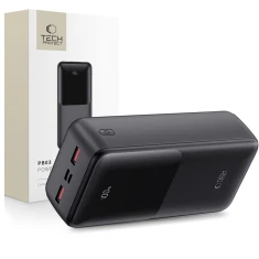 Портативний зарядний пристрій Tech-Protect PB03 30000 mAh 22.5W with USB-A to USB-C Cable 0.5 m Black (5906302380527)