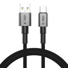 Кабель Tech-Protect Ultraboost DNA USB-A to USB-C 15W 1 m Iron Grey (5906302380725)