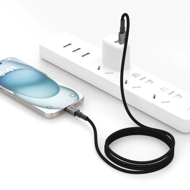 Кабель Tech-Protect Ultraboost DNA USB-C to USB-C 100W 3 m Iron Grey (5906302380848)