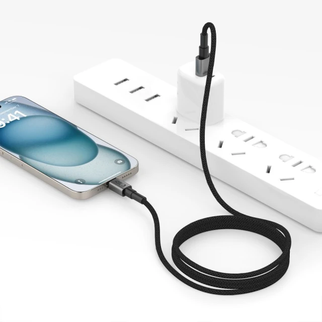 Кабель Tech-Protect Ultraboost DNA USB-A to Lightning 15W 2 m Iron Grey (5906302380862)