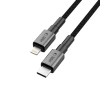 Кабель Tech-Protect Ultraboost DNA USB-C to Lightning 27W 1 m Iron Grey (5906302380879)