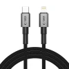 Кабель Tech-Protect Ultraboost DNA USB-C to Lightning 27W 2 m Iron Grey (5906302380886)