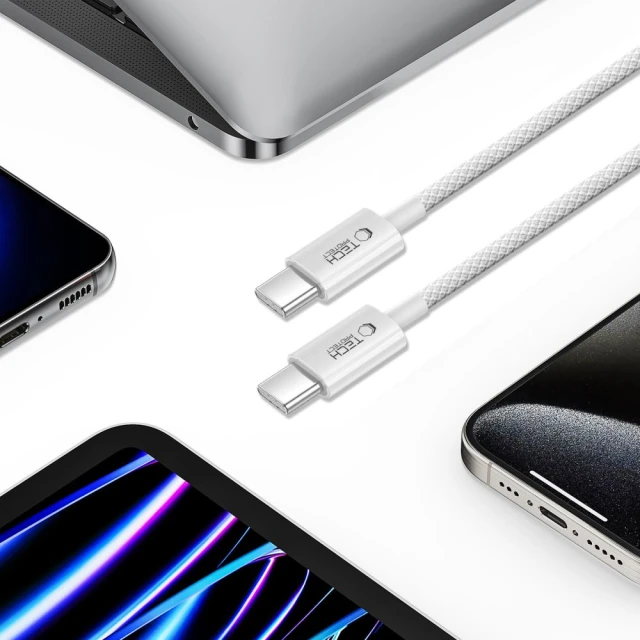 Кабель Tech-Protect Ultraboost Lite USB-C to USB-C 60W 2 m Cool Grey (5906302380916)