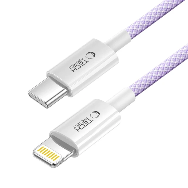 Кабель Tech-Protect Ultraboost Lite USB-C to Lightning 27W 1 m Mauve (5906302380930)