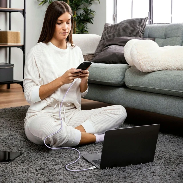 Кабель Tech-Protect Ultraboost Lite USB-C to Lightning 27W 2 m Mauve (5906302380961)