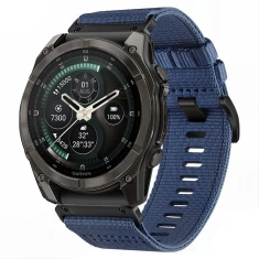 Ремінець Tech-Protect Nylon Classic для Garmin Fenix 9 Pro | 9 | 8 Pro | 8 | 7X | 6X Pro | 6X | 5X Plus | 5X (47 mm) Midnight Navy (5906302387984)