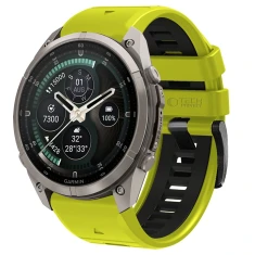 Ремінець Tech-Protect Iconband Pro для Garmin Fenix 9 Pro | 9 | 8 Pro | 8 | 7X | 6X Pro | 6X | 5X Plus | 5X (51 mm) Lime Black (5906302388240)