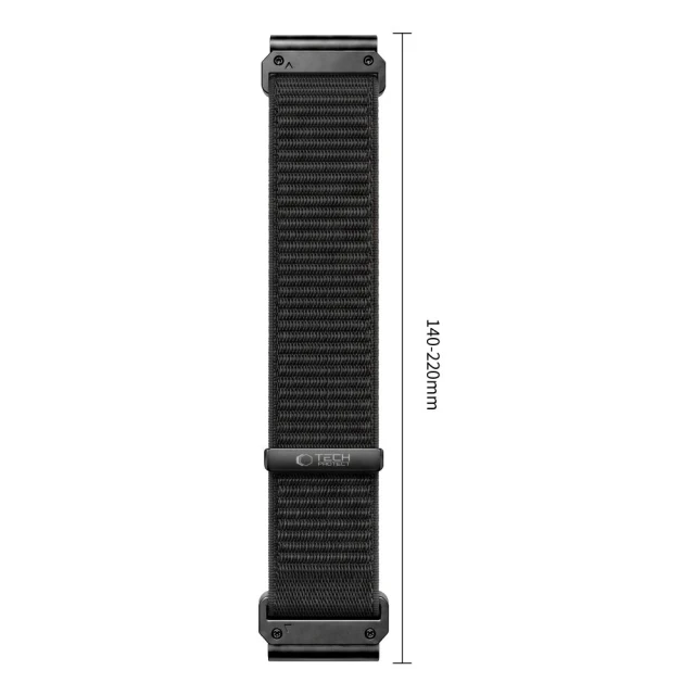Ремінець Tech-Protect Nylonloop для Garmin Fenix 5 | 6 | 6 Pro | 7 | 8 | 8 Pro | 9 | 9 Pro 47 мм Black (5906302388257)