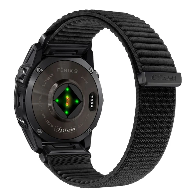 Ремінець Tech-Protect Nylonloop для Garmin Fenix 5 | 6 | 6 Pro | 7 | 8 | 8 Pro | 9 | 9 Pro 47 мм Black (5906302388257)
