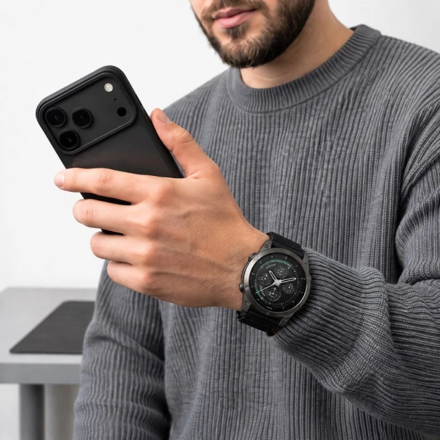 Ремінець Tech-Protect Nylonloop для Garmin Fenix 5 | 6 | 6 Pro | 7 | 8 | 8 Pro | 9 | 9 Pro 47 мм Black (5906302388257)
