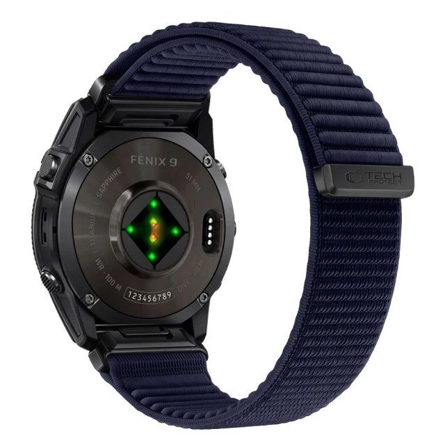 Ремінець Tech-Protect Nylonloop для Garmin Fenix 5 | 6 | 6 Pro | 7 | 8 | 8 Pro | 9 | 9 Pro 47 мм Navy Blue (5906302388264)