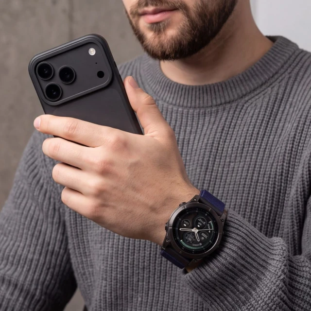 Ремінець Tech-Protect Nylonloop для Garmin Fenix 5 | 6 | 6 Pro | 7 | 8 | 8 Pro | 9 | 9 Pro 47 мм Navy Blue (5906302388264)