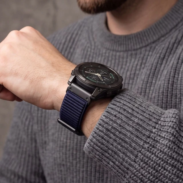 Ремінець Tech-Protect Nylonloop для Garmin Fenix 5 | 6 | 6 Pro | 7 | 8 | 8 Pro | 9 | 9 Pro 47 мм Navy Blue (5906302388264)