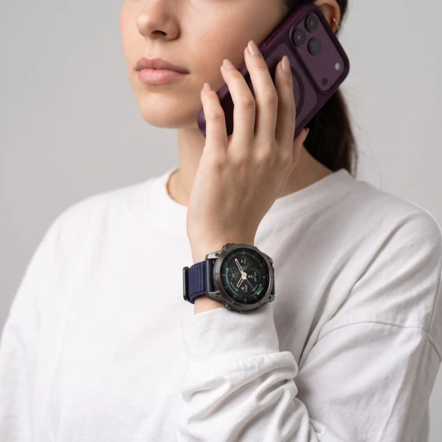 Ремінець Tech-Protect Nylonloop для Garmin Fenix 5 | 6 | 6 Pro | 7 | 8 | 8 Pro | 9 | 9 Pro 47 мм Navy Blue (5906302388264)