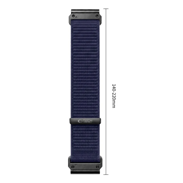 Ремінець Tech-Protect Nylonloop для Garmin Fenix 5 | 6 | 6 Pro | 7 | 8 | 8 Pro | 9 | 9 Pro 47 мм Navy Blue (5906302388264)