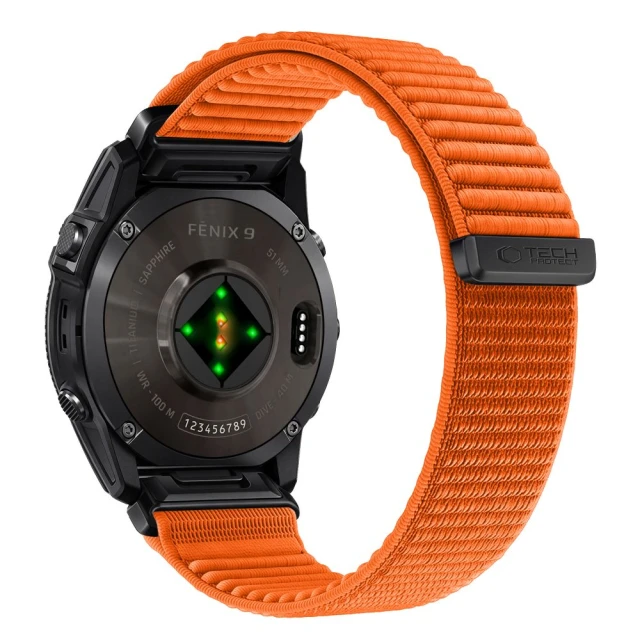 Ремінець Tech-Protect Nylonloop для Garmin Fenix 5 | 6 | 6 Pro | 7 | 8 | 8 Pro | 9 | 9 Pro 47 мм Signal Orange (5906302388295)