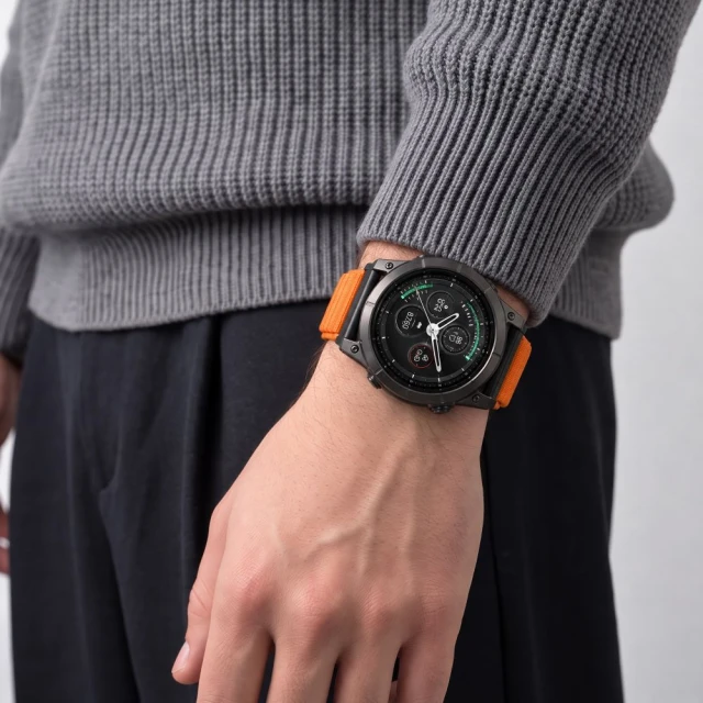 Ремінець Tech-Protect Nylonloop для Garmin Fenix 5 | 6 | 6 Pro | 7 | 8 | 8 Pro | 9 | 9 Pro 47 мм Signal Orange (5906302388295)