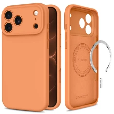 Чохол Tech-Protect Silicone MagSafe для Apple iPhone 17 Pro Max | 18 Pro Max Cosmic Orange (5906302389780)