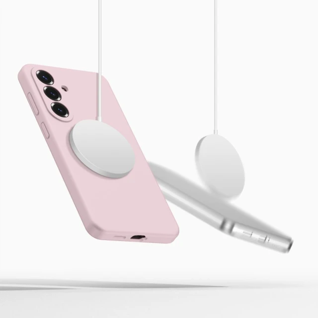 Чохол Tech-Protect Silicone для Samsung Galaxy S26 Pink Pearl with MagSafe (5906302390274)