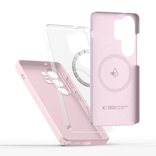 Чохол Tech-Protect Silicone для Samsung Galaxy S26 Ultra Pink Pearl with MagSafe (5906302390298)