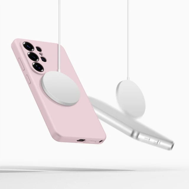 Чохол Tech-Protect Silicone для Samsung Galaxy S26 Ultra Pink Pearl with MagSafe (5906302390298)