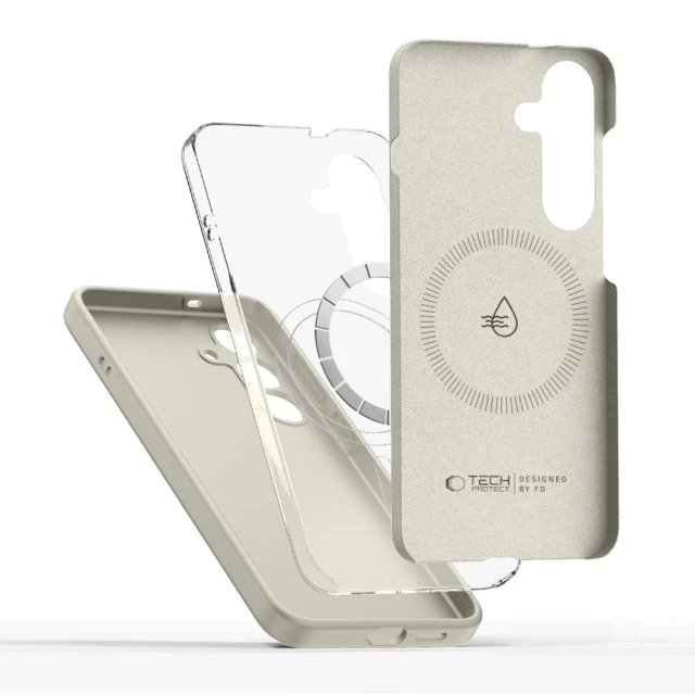 Чохол Tech-Protect Silicone для Samsung Galaxy S26 Cosmic Latte with MagSafe (5906302390304)