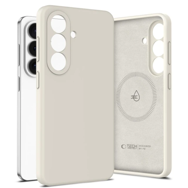 Чохол Tech-Protect Silicone для Samsung Galaxy S26 Plus Cosmic Latte with MagSafe (5906302390311)