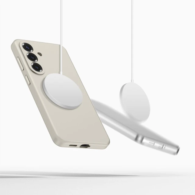 Чохол Tech-Protect Silicone для Samsung Galaxy S26 Plus Cosmic Latte with MagSafe (5906302390311)