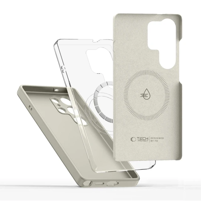 Чехол Tech-Protect Silicone для Samsung Galaxy S26 Ultra Cosmic Latte with MagSafe (5906302390328)